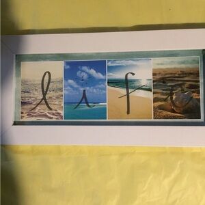 White Framed Beach Life Wall Art